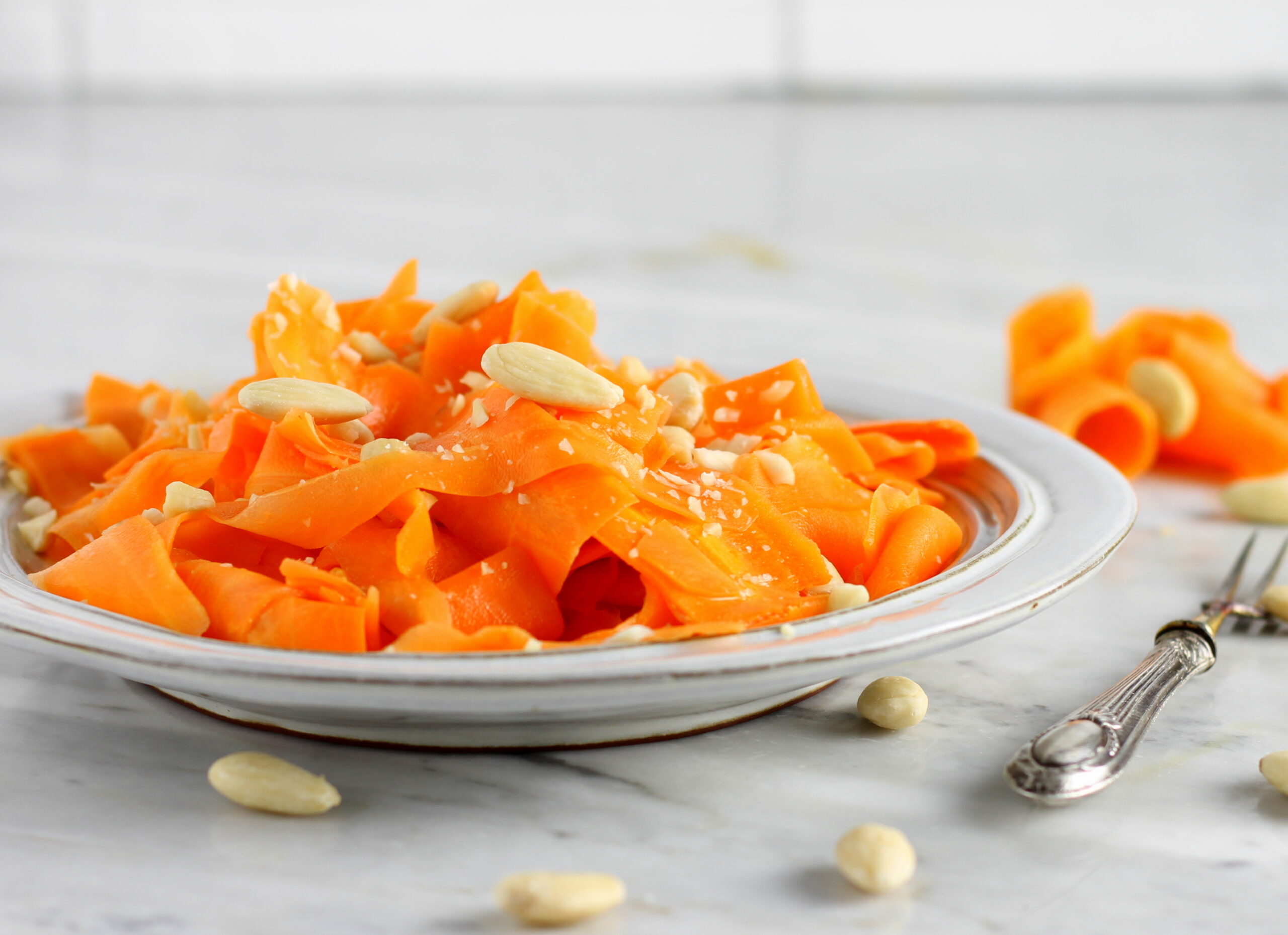 Carottes marinées à la moutarde et aux agrumes