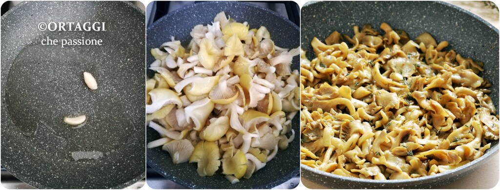 champignons en poêle - recette étape par étape