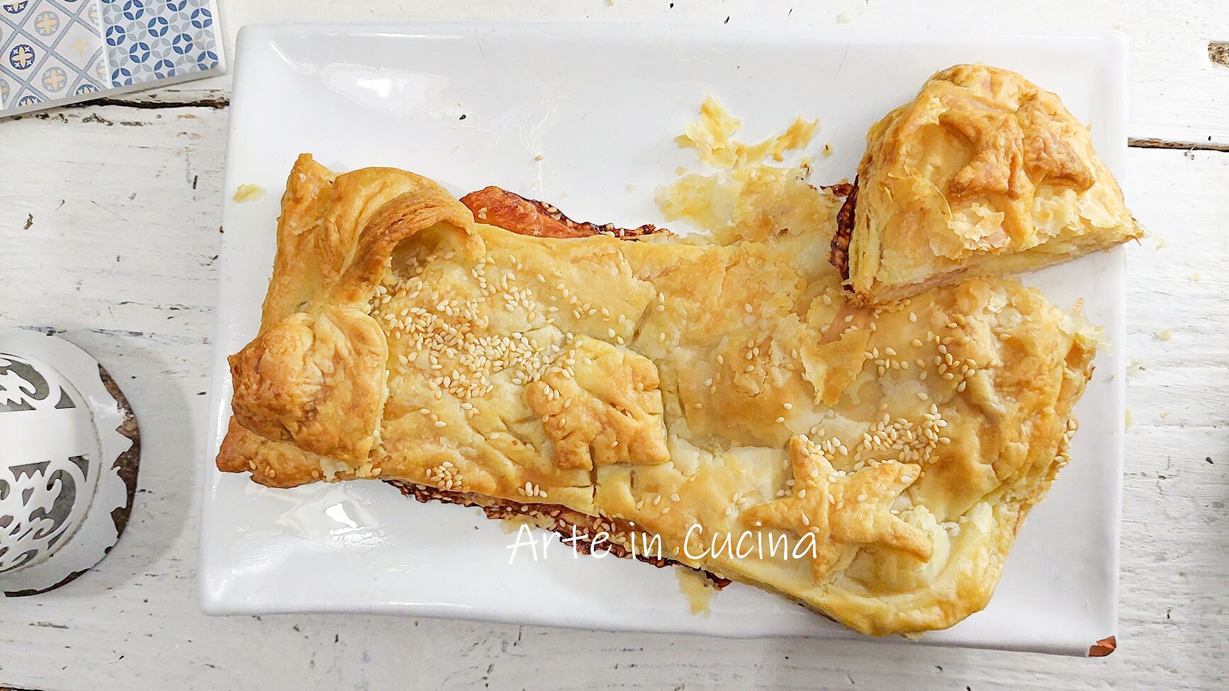 CHAUSSETTE de PÂTE FEUILLETÉE avec jambon et provola