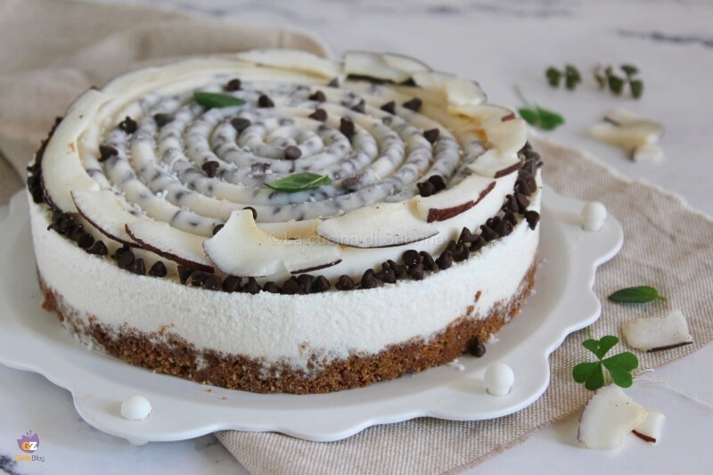 Cheesecake noix de coco et chocolat sans mascarpone