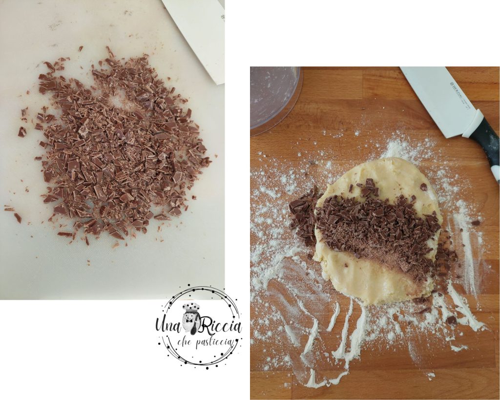 chocolat pâte sablée à la stracciatella