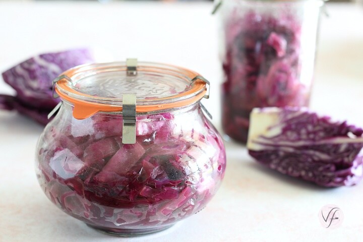 Chou rouge en cuisson sous vide