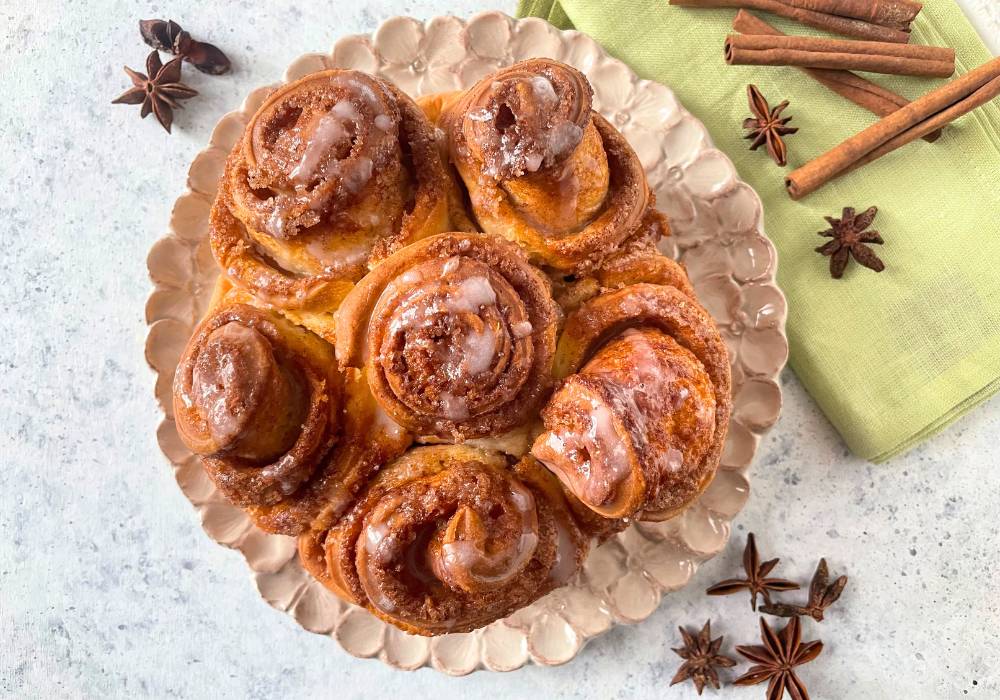 Cinnamon roll avec la friteuse à air