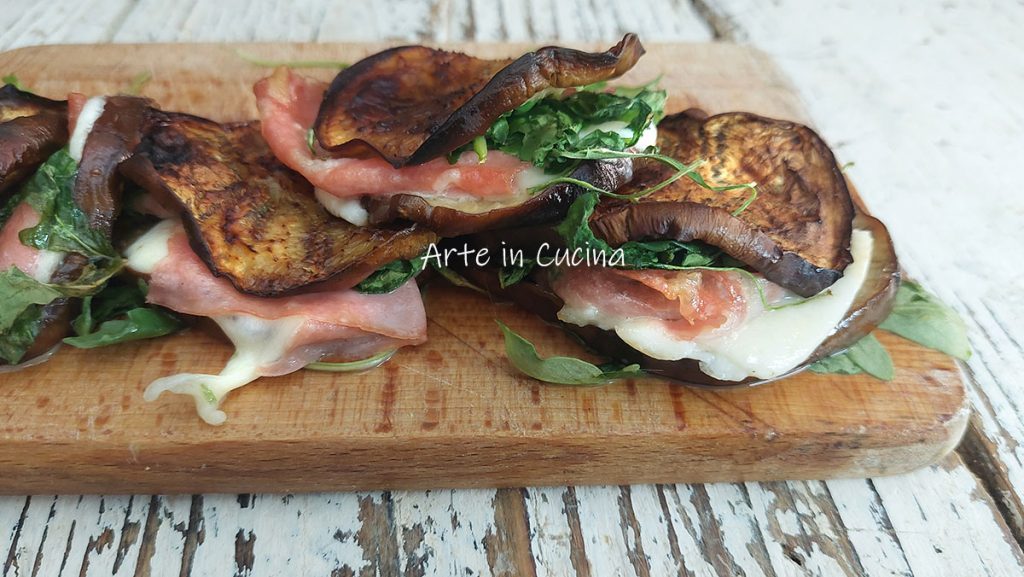 COFFRETS d'AUBERGINES avec provola et mortadelle