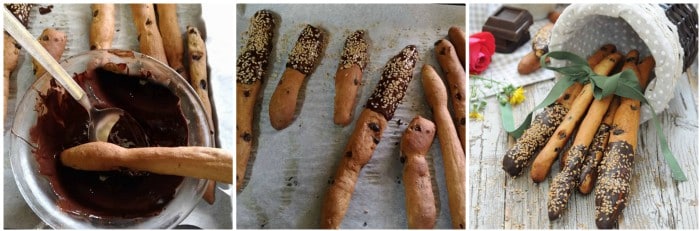 Bâtonnets de pain brioché