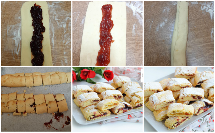 Biscuits roulés et fourrés sans lactose