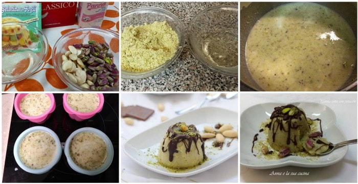 Panna cotta aux pistaches et amandes