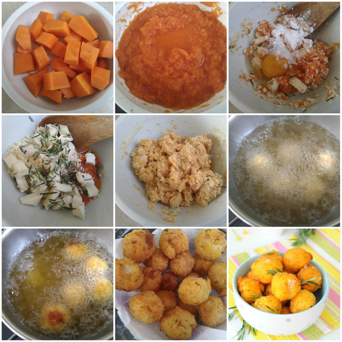 Beignets salés à la courge et au brie