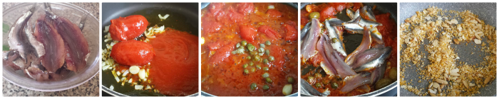 Spaghetti aux anchois frais