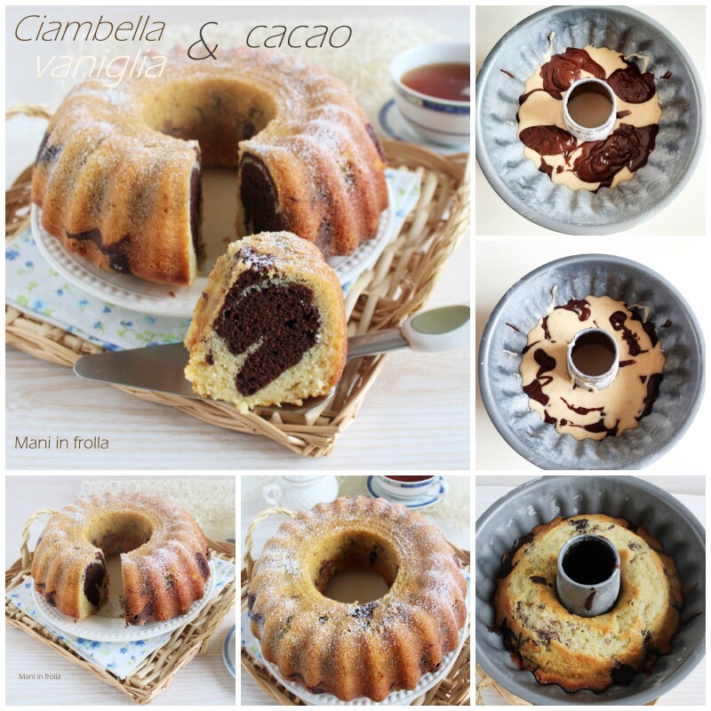 Gâteau marbré vanille et cacao