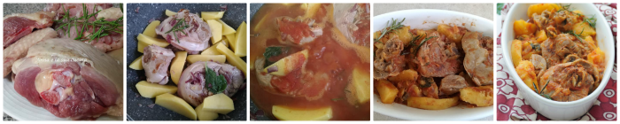 Dinde avec pommes de terre à la poêle