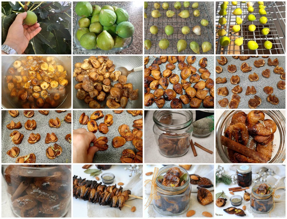 Figues sèches farcies aux amandes et aux arômes