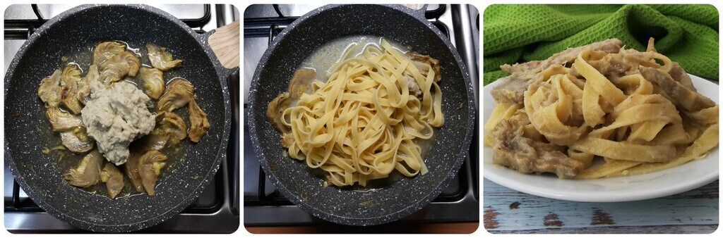 pâtes aux artichauts