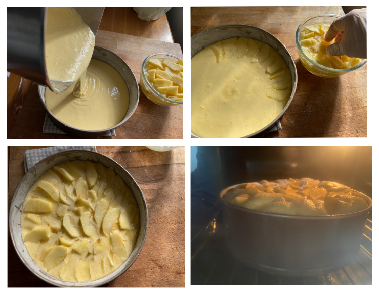 Tarte aux pommes au limoncello sans beurre