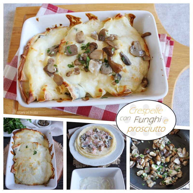 Crêpes aux Champignons et Jambon