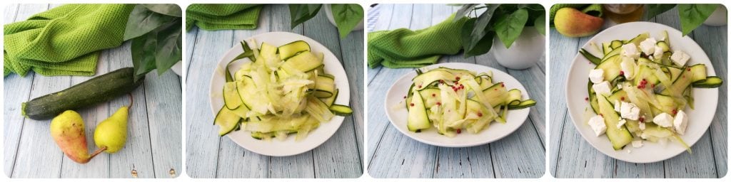 salade de courgettes et poires