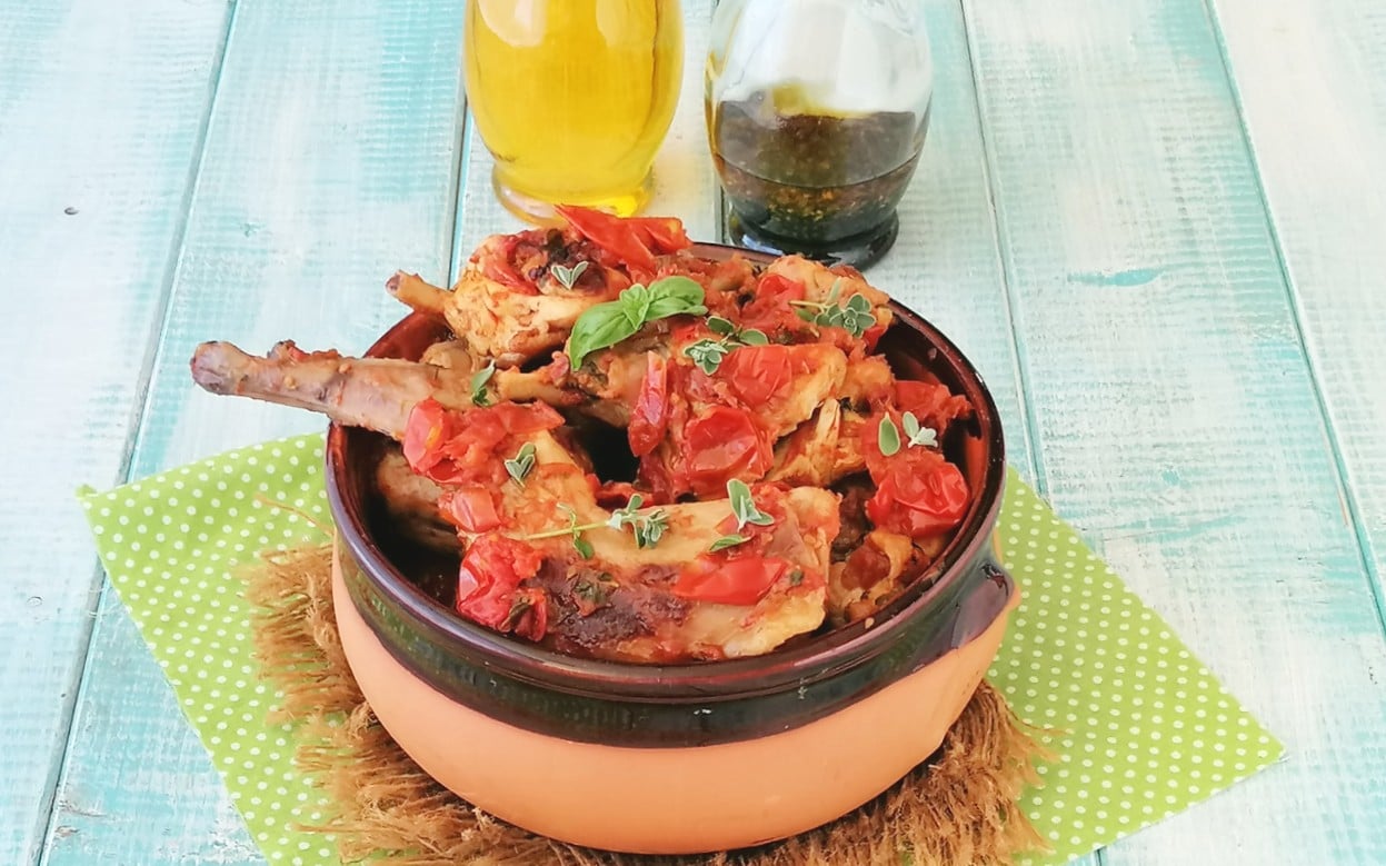 CONIGLIO À LA ISCHITANE RECETTE ORIGINALE