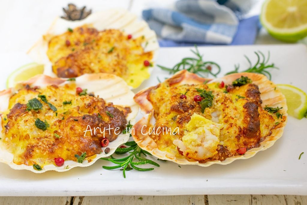 Coquilles Saint-Jacques avec crevettes entrée rapide
