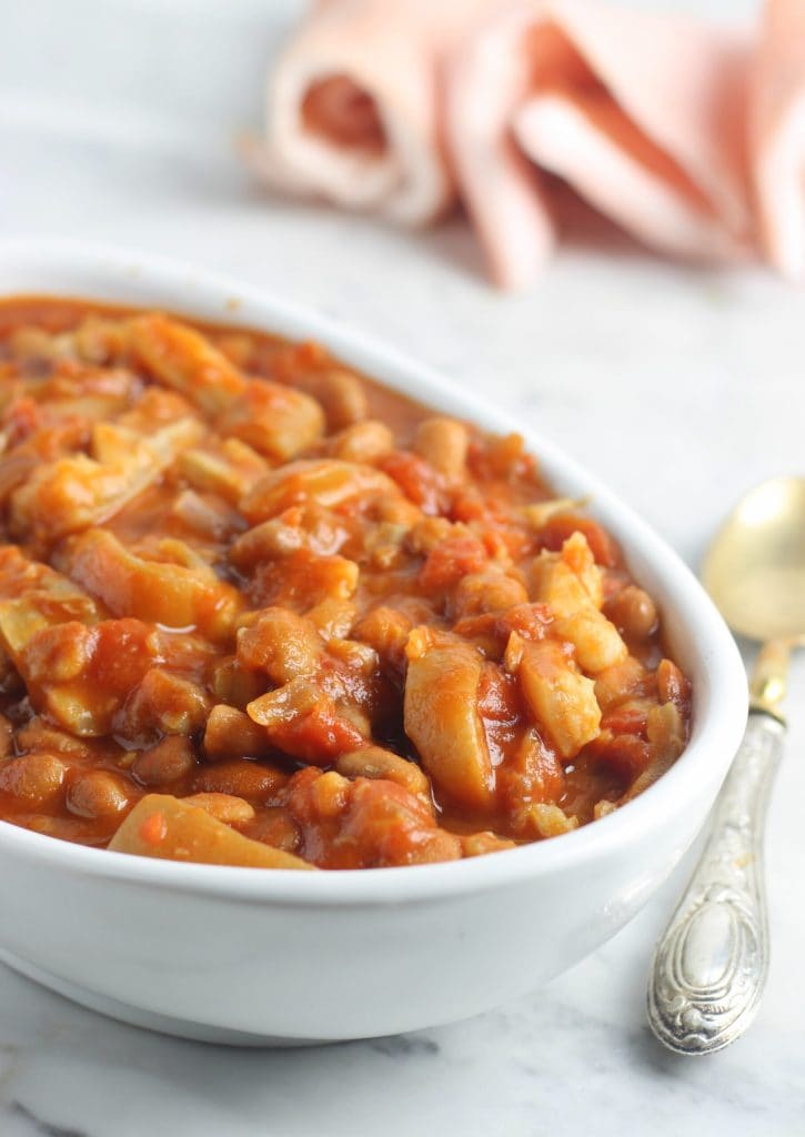 Haricots avec couennes de porc