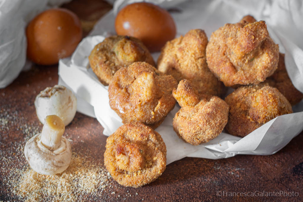 Côtelettes de champignons de Paris au four