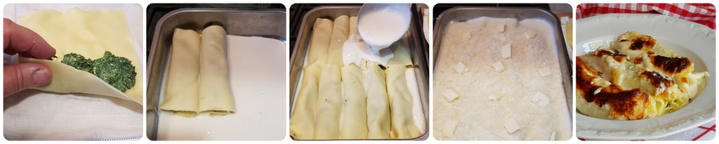 cannelloni de légumes et béchamel