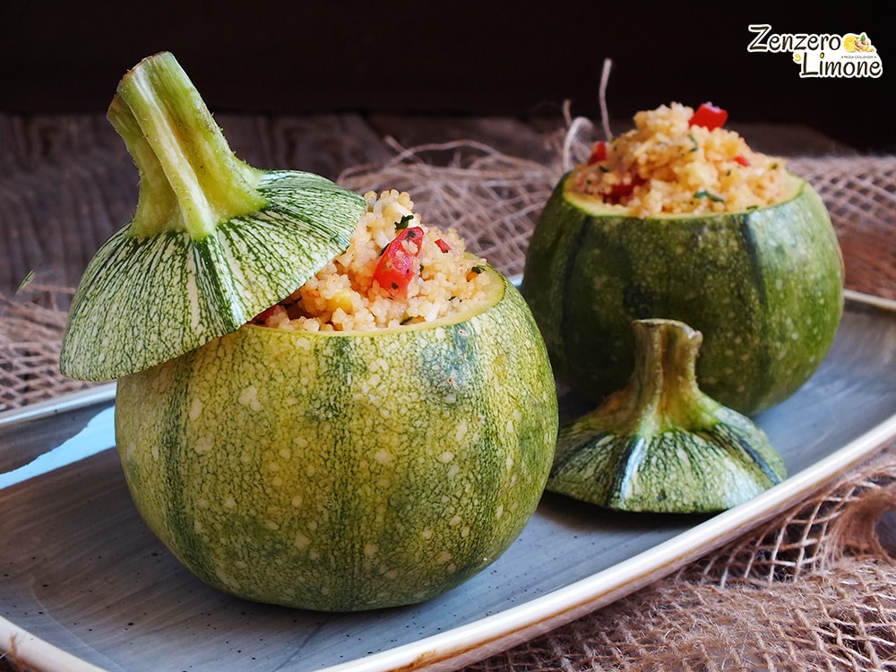 Courgettes rondes farcies