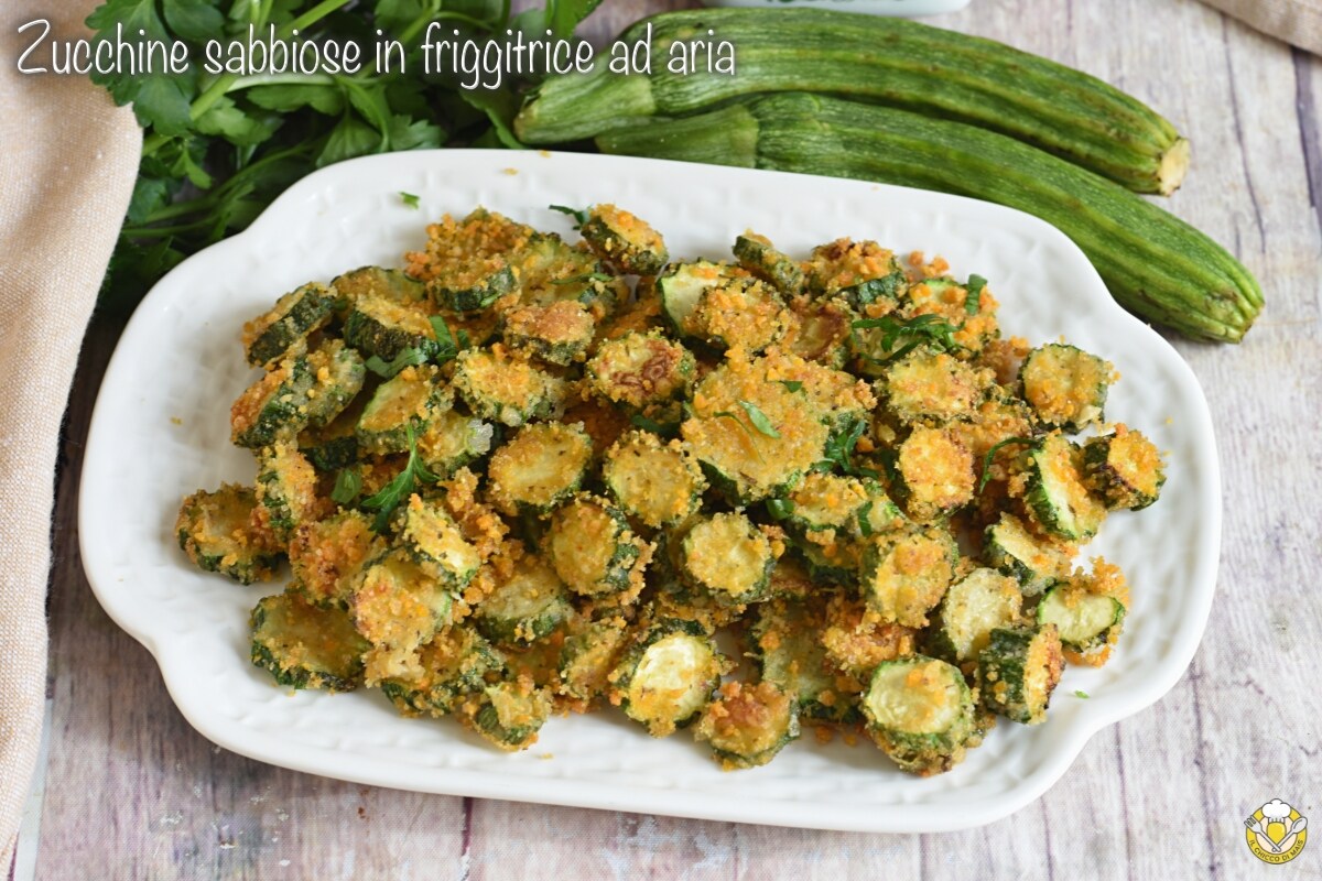 Courgettes sablées à la friteuse à air