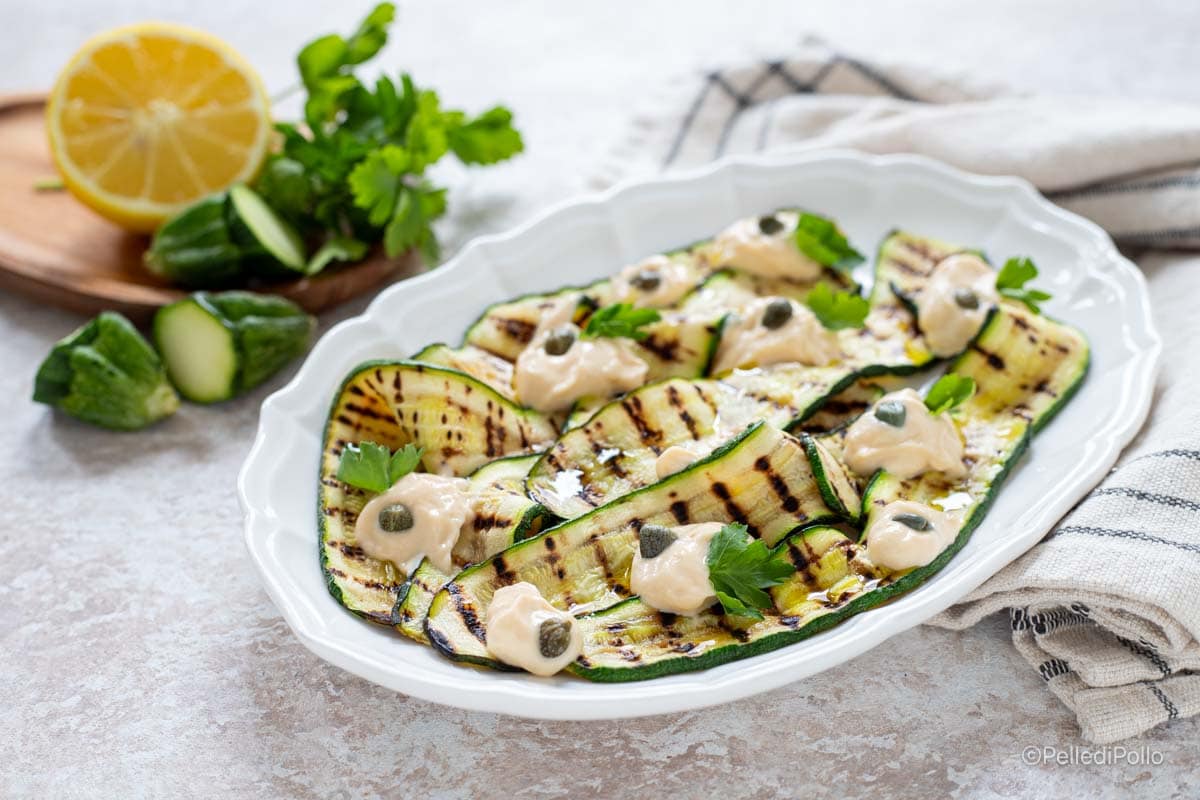 Courgettes à la sauce au thon