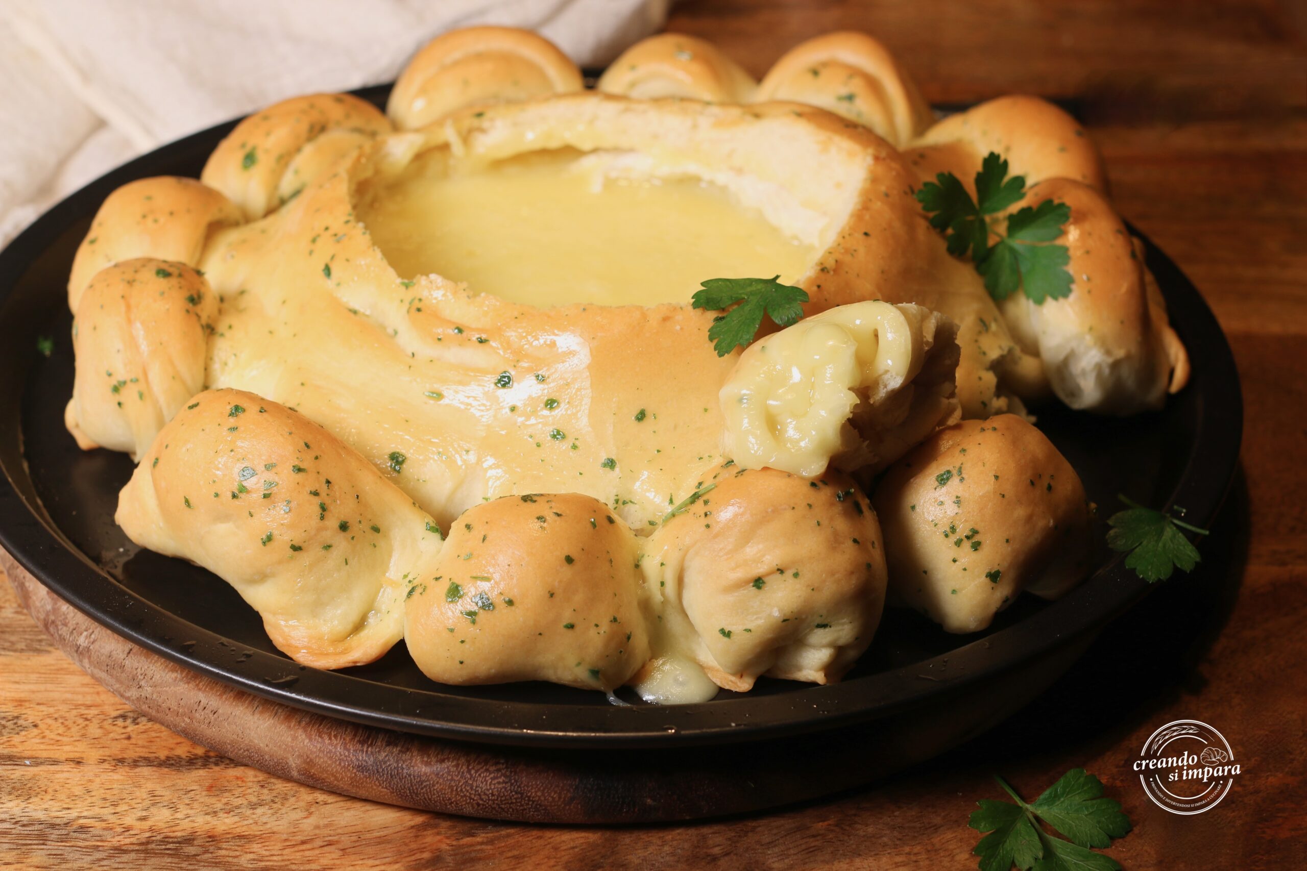 Couronne de pain avec Brie