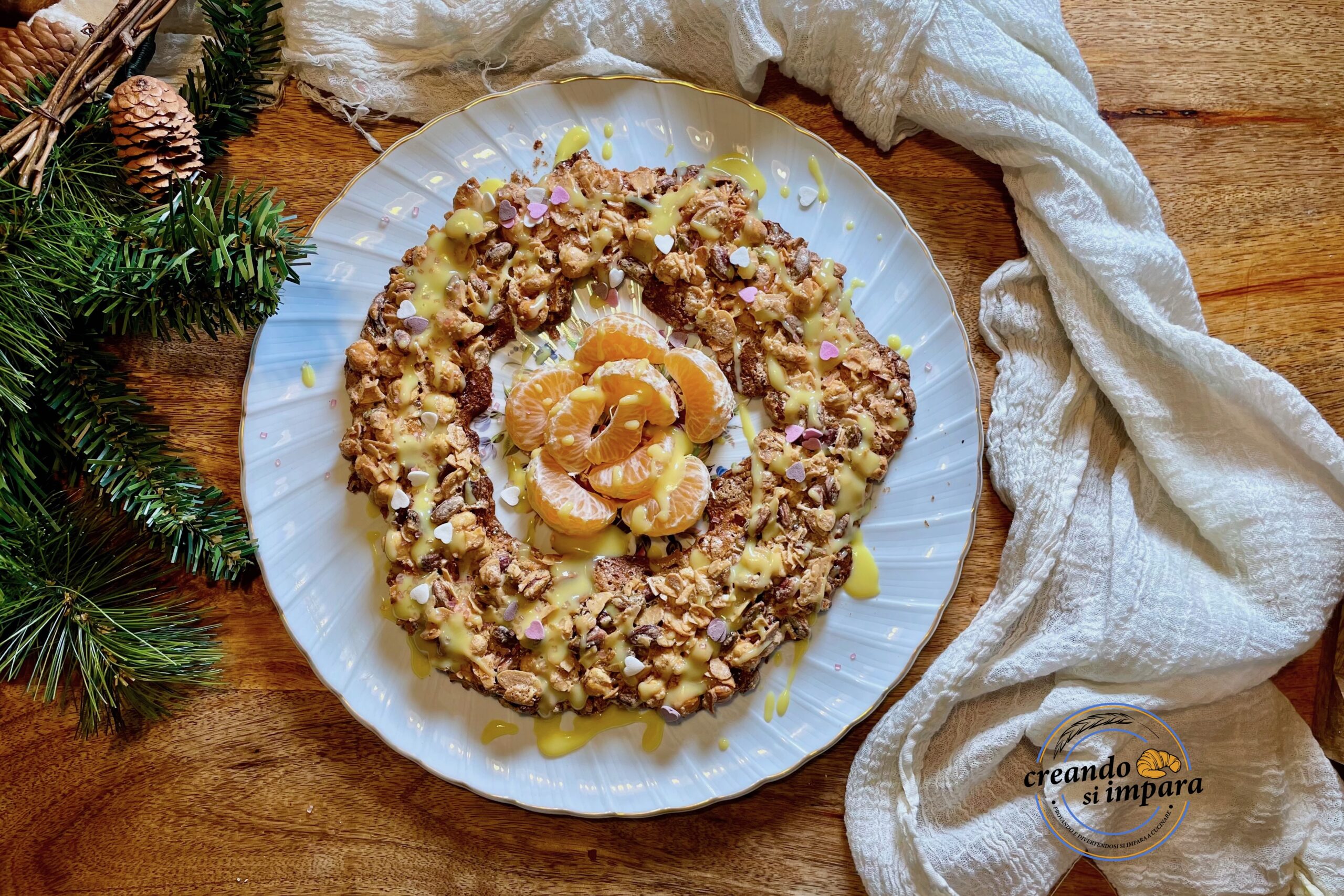Couronne de fruits secs