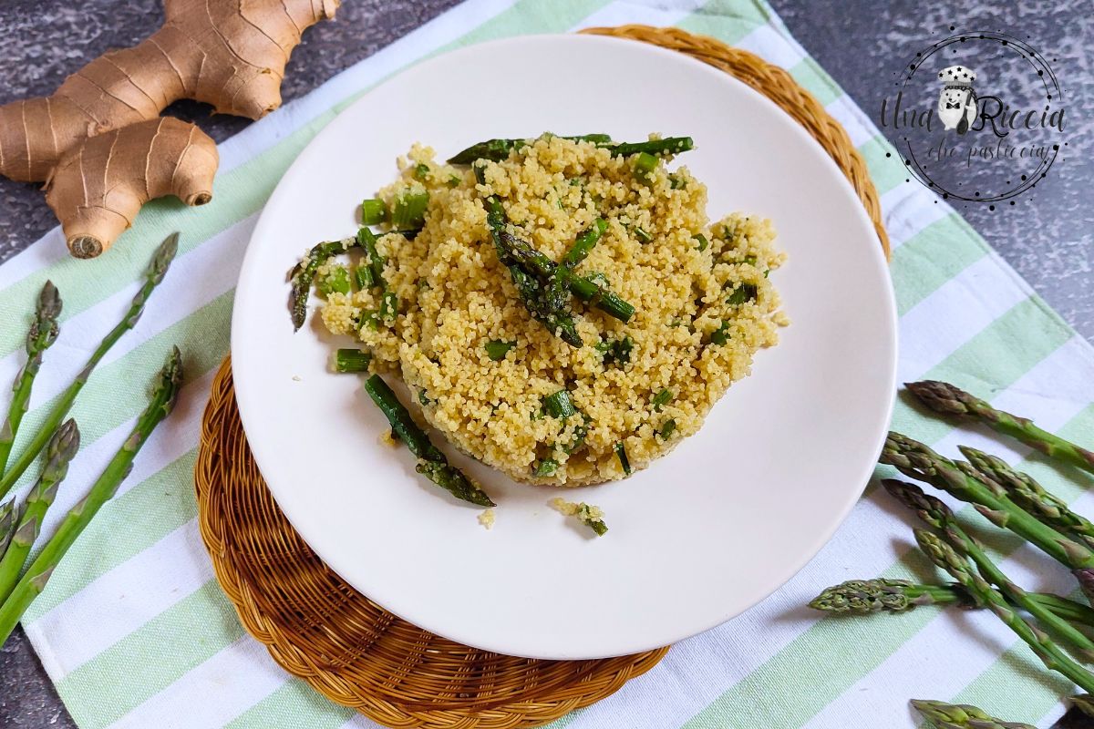 Couscous aux asperges et gingembre