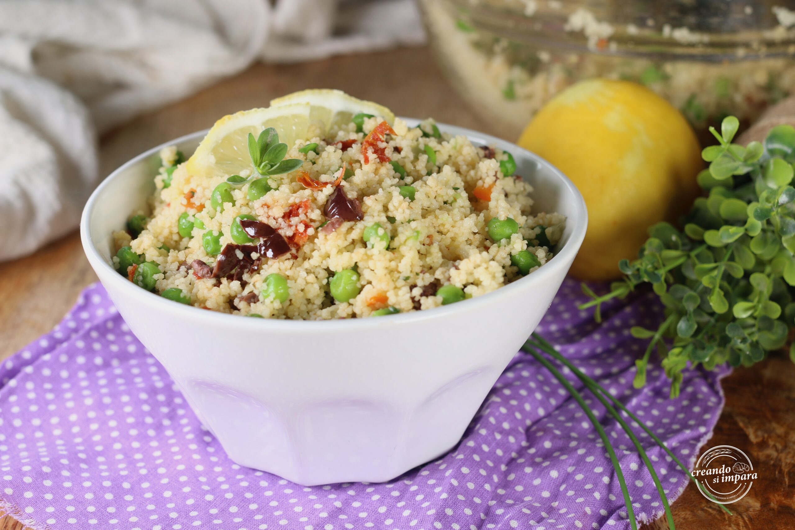 Couscous aux petits pois