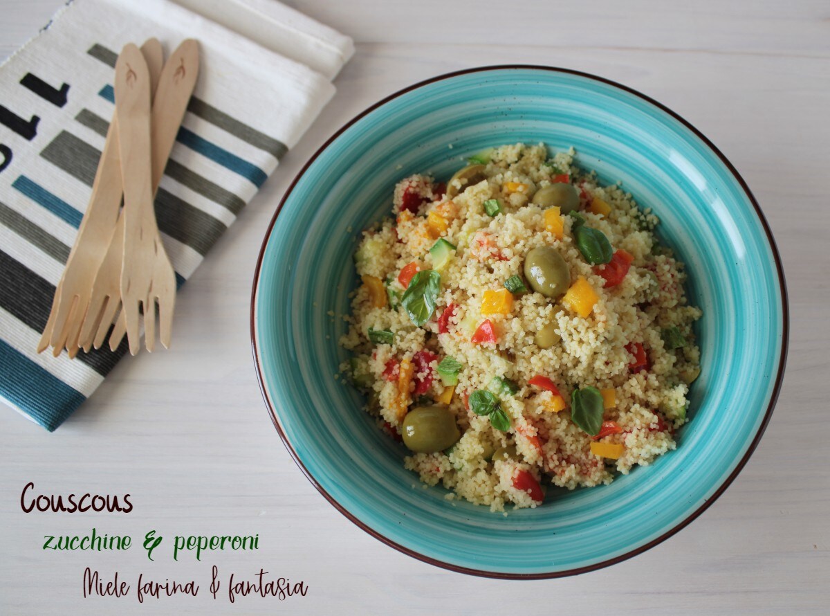 Couscous avec courgettes et poivrons