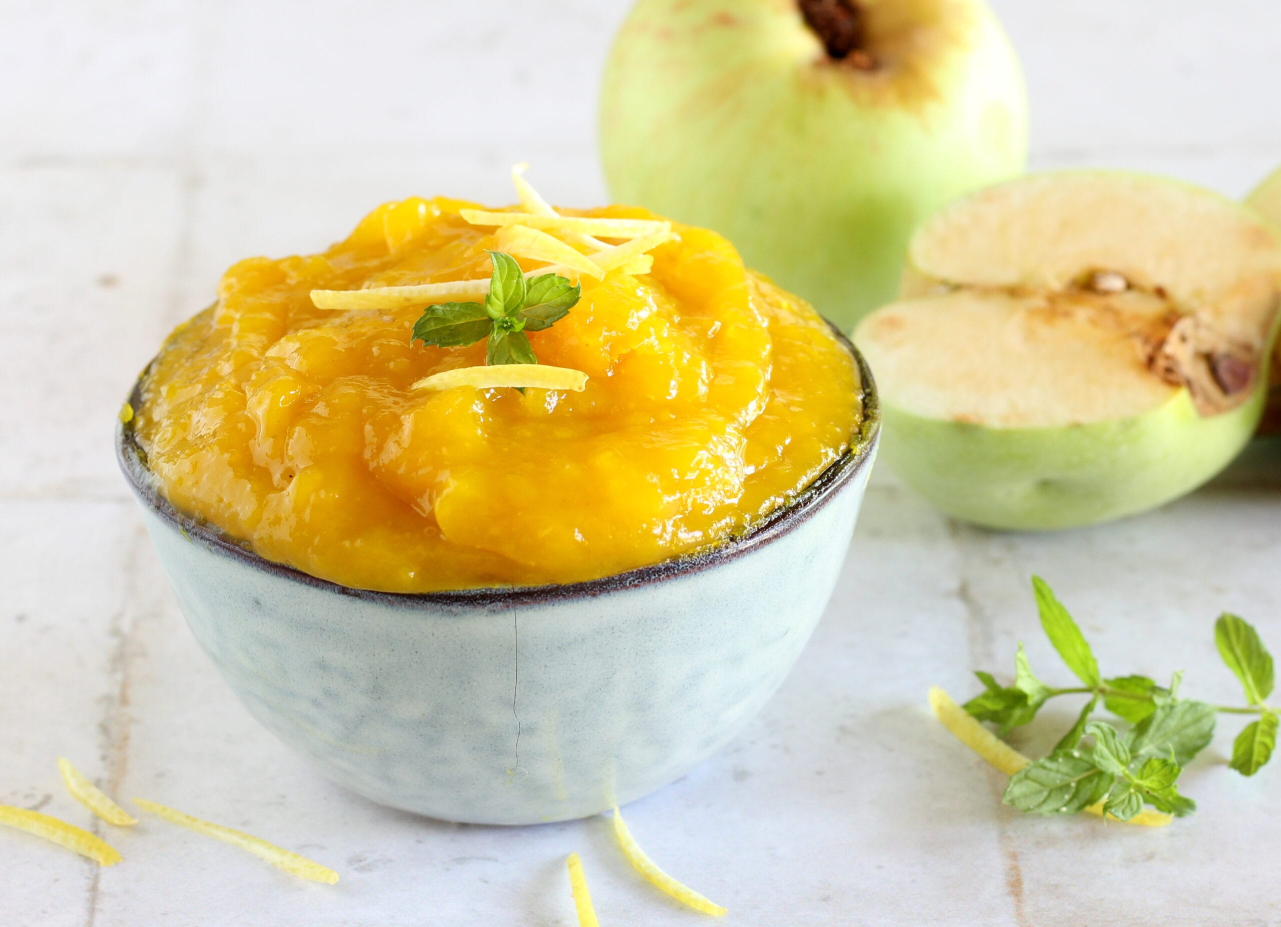 Crème aux pommes sans œufs