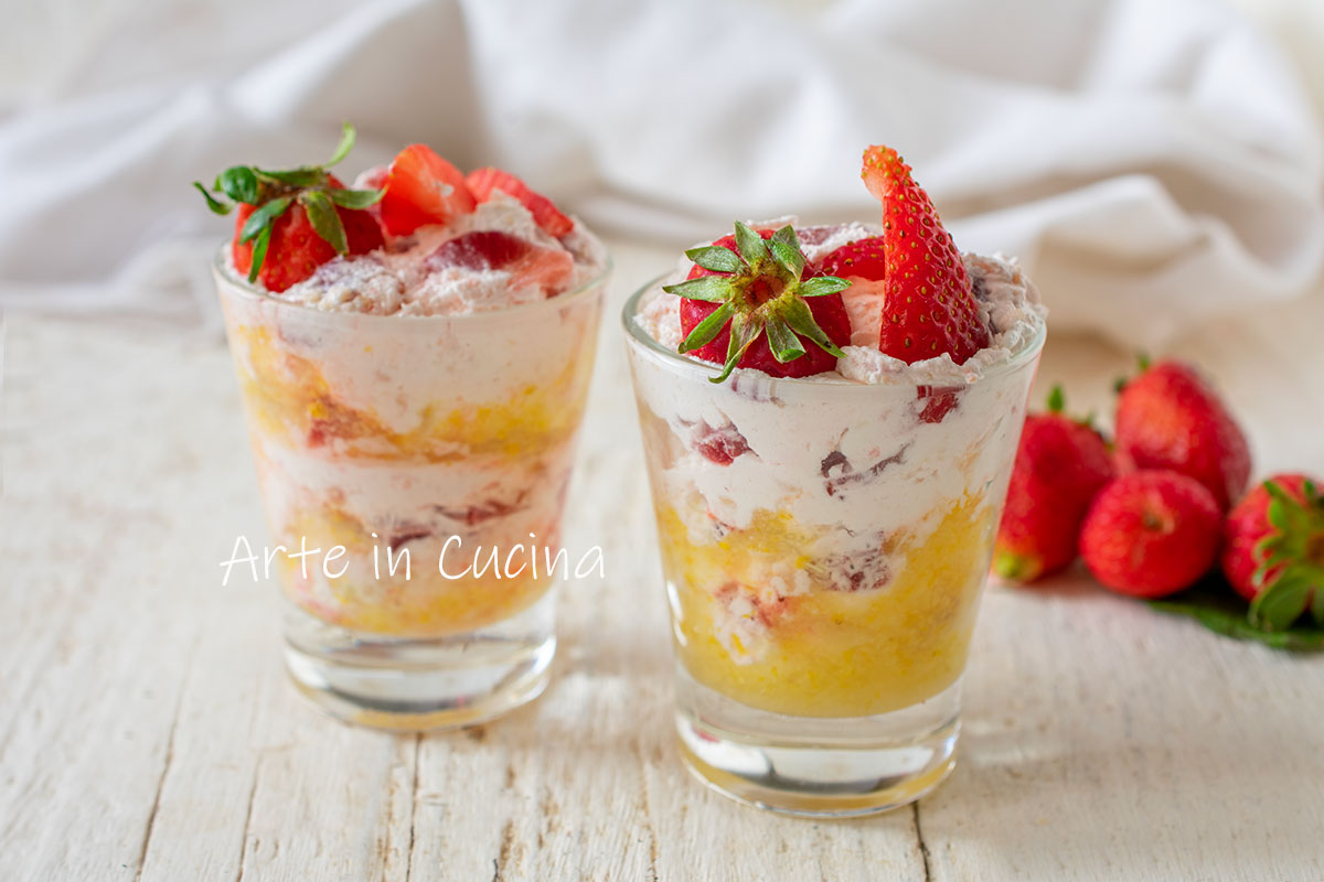 Mousse paradis citron et fraises
