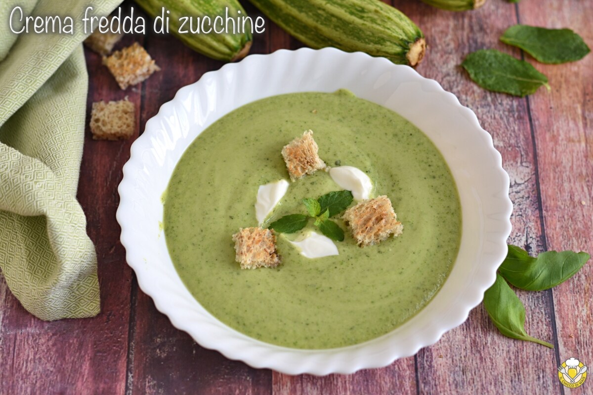 Crème froide de courgettes et yaourt