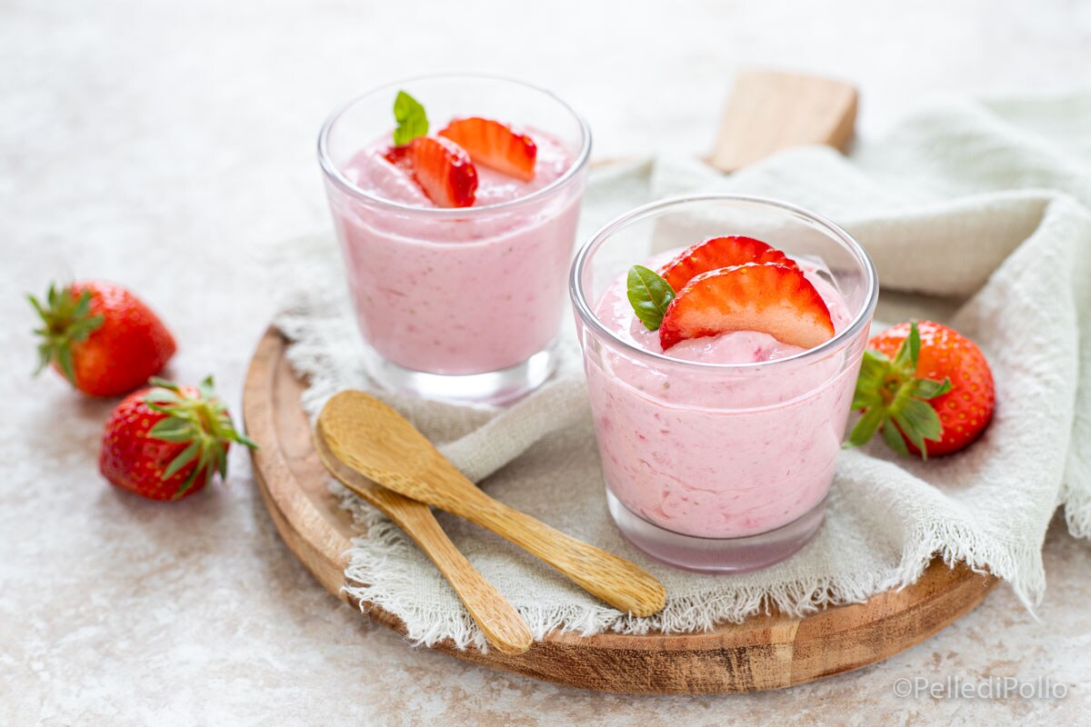 Crème aux fraises et mascarpone