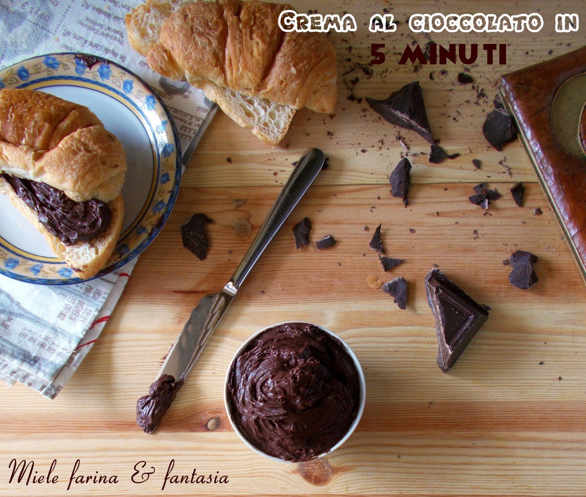 Crème au chocolat prête en 5 minutes