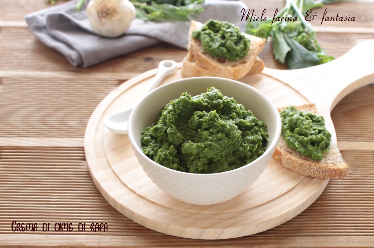 Crème de fanes de navet. Recette de condiments
