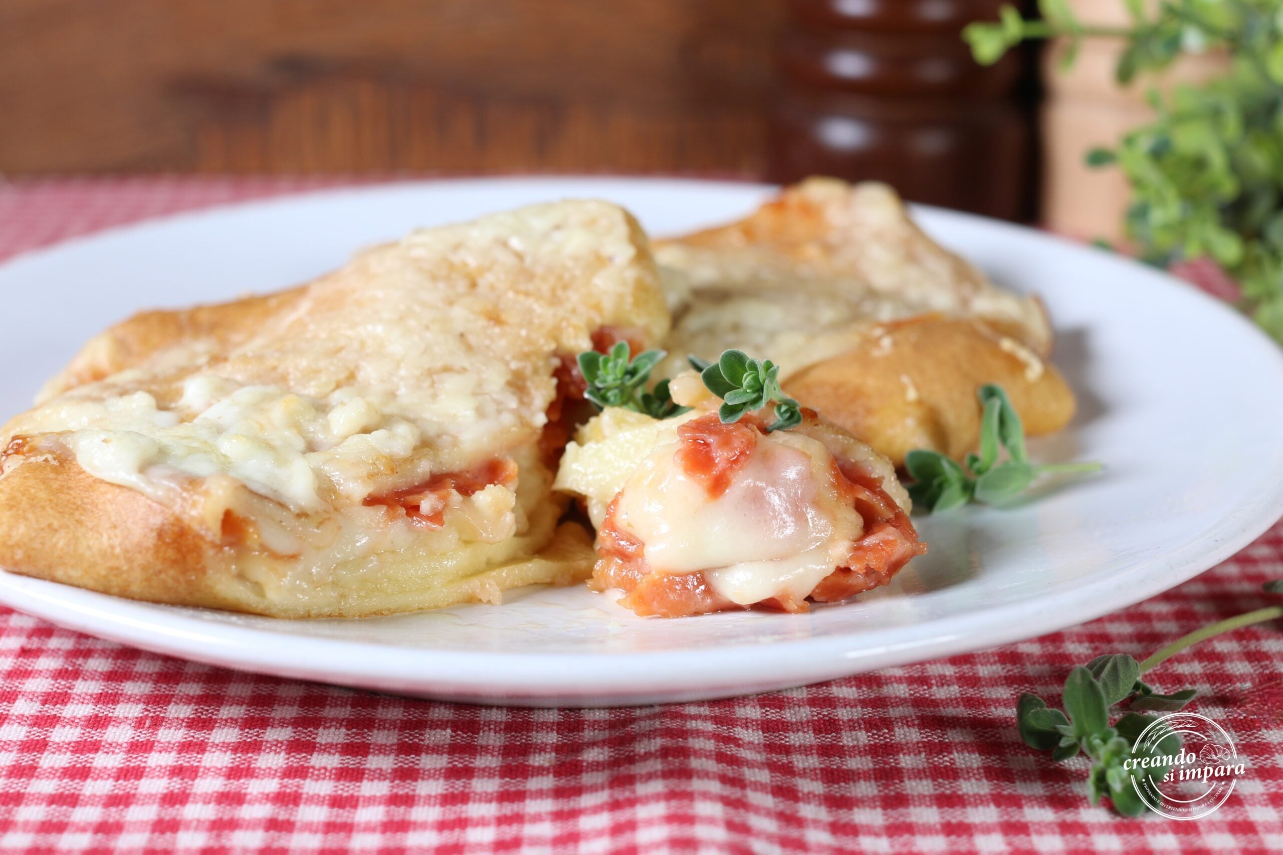 Crêpes avec charcuterie (veg) et fromage