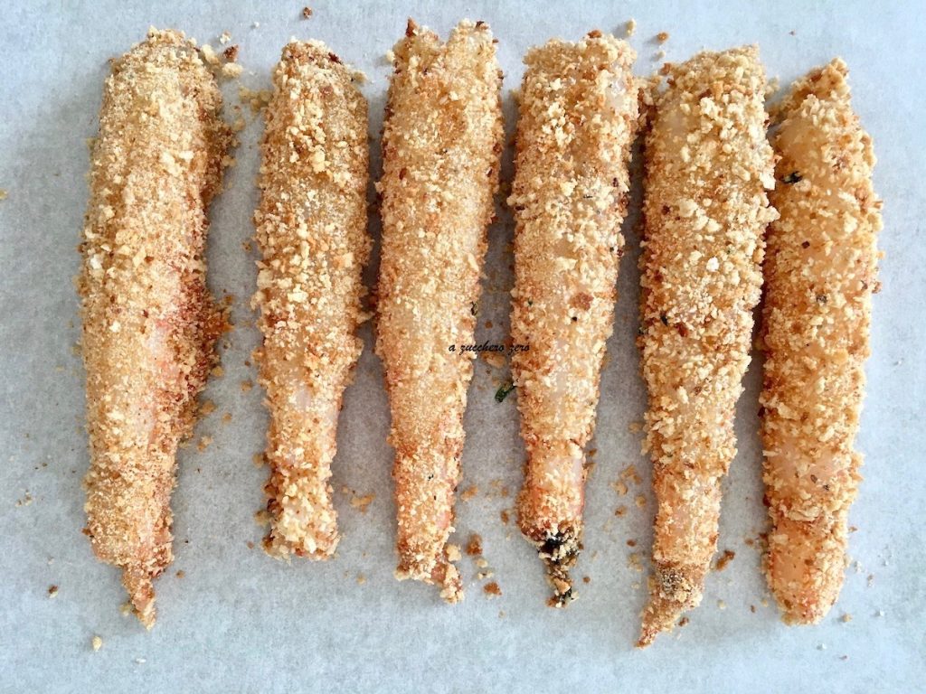 crevettes panées