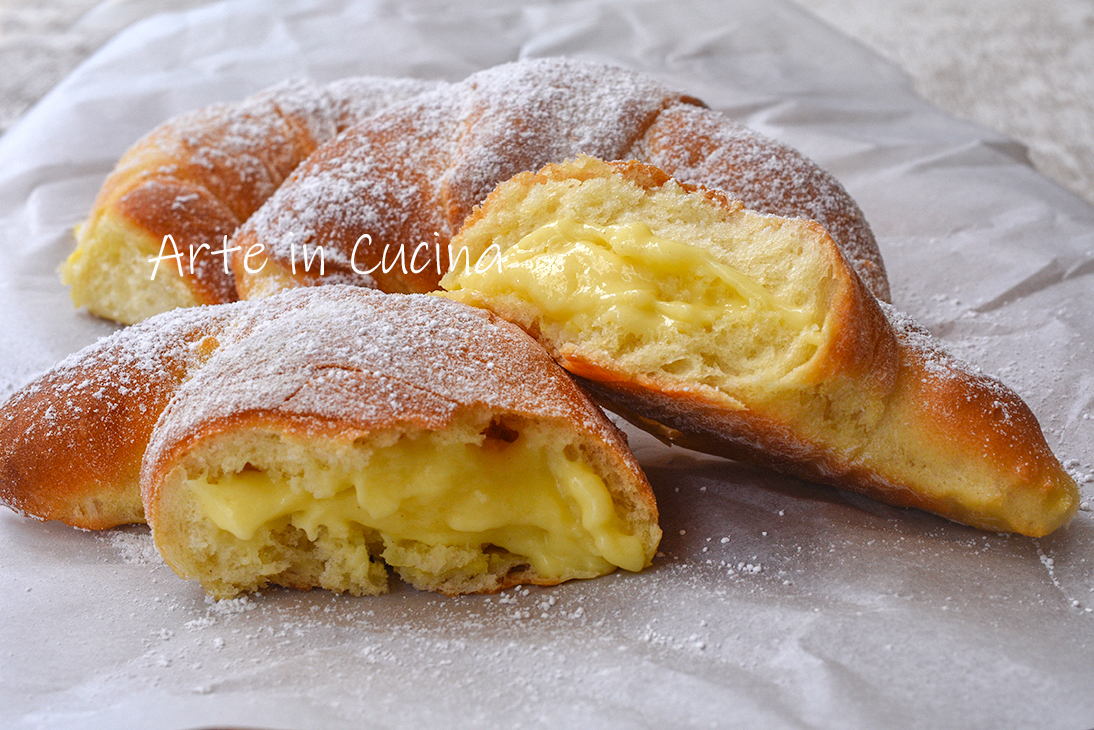 Croissants au citron avec crème