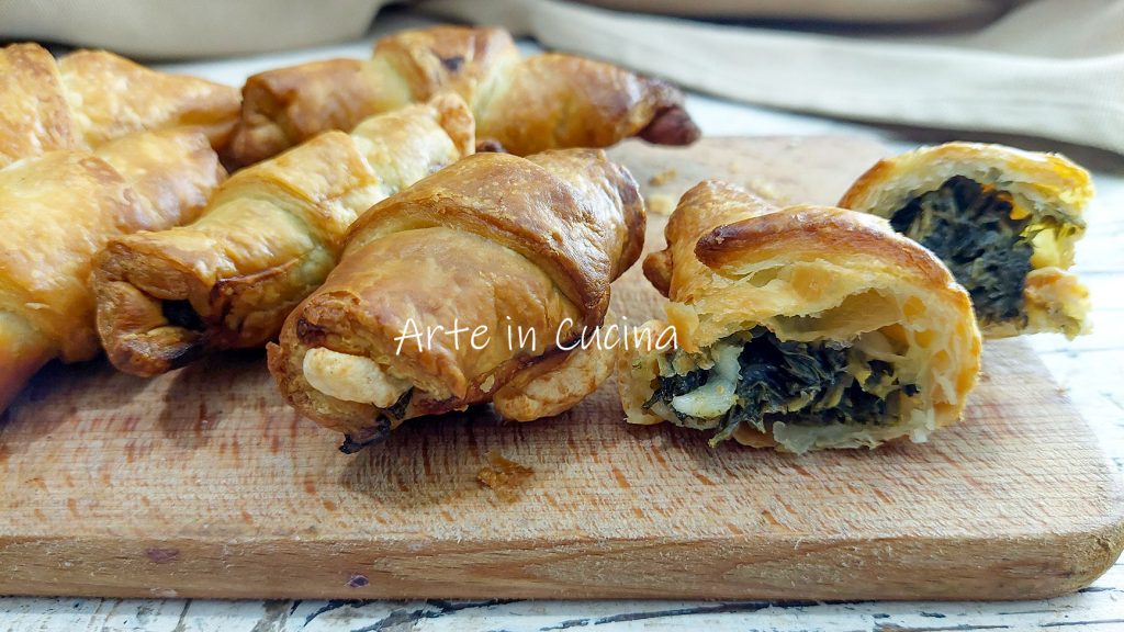 CROISSANTS SALÉS avec FRIARIELLI et provola