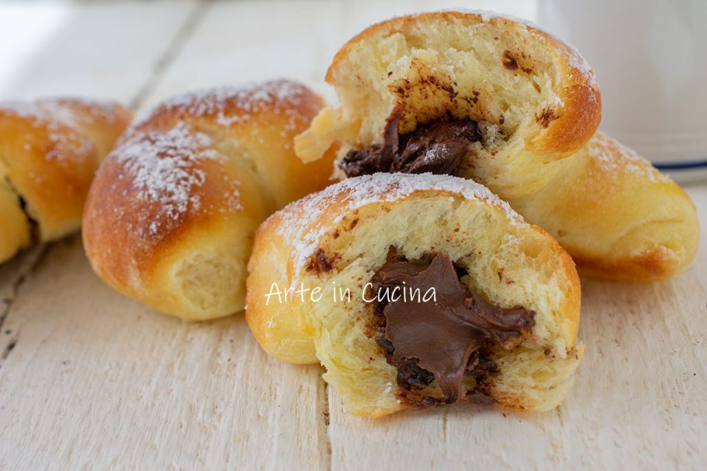 Croissants sans beurre et huile à la nutella