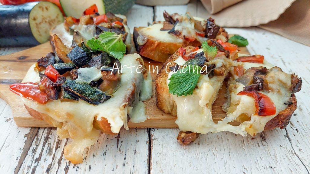 CROSTONI FILANTS avec LÉGUMES à la poêle