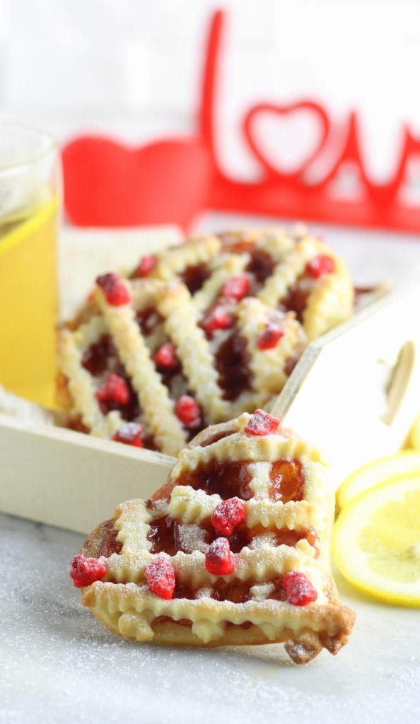 Petites tartes en forme de cœur