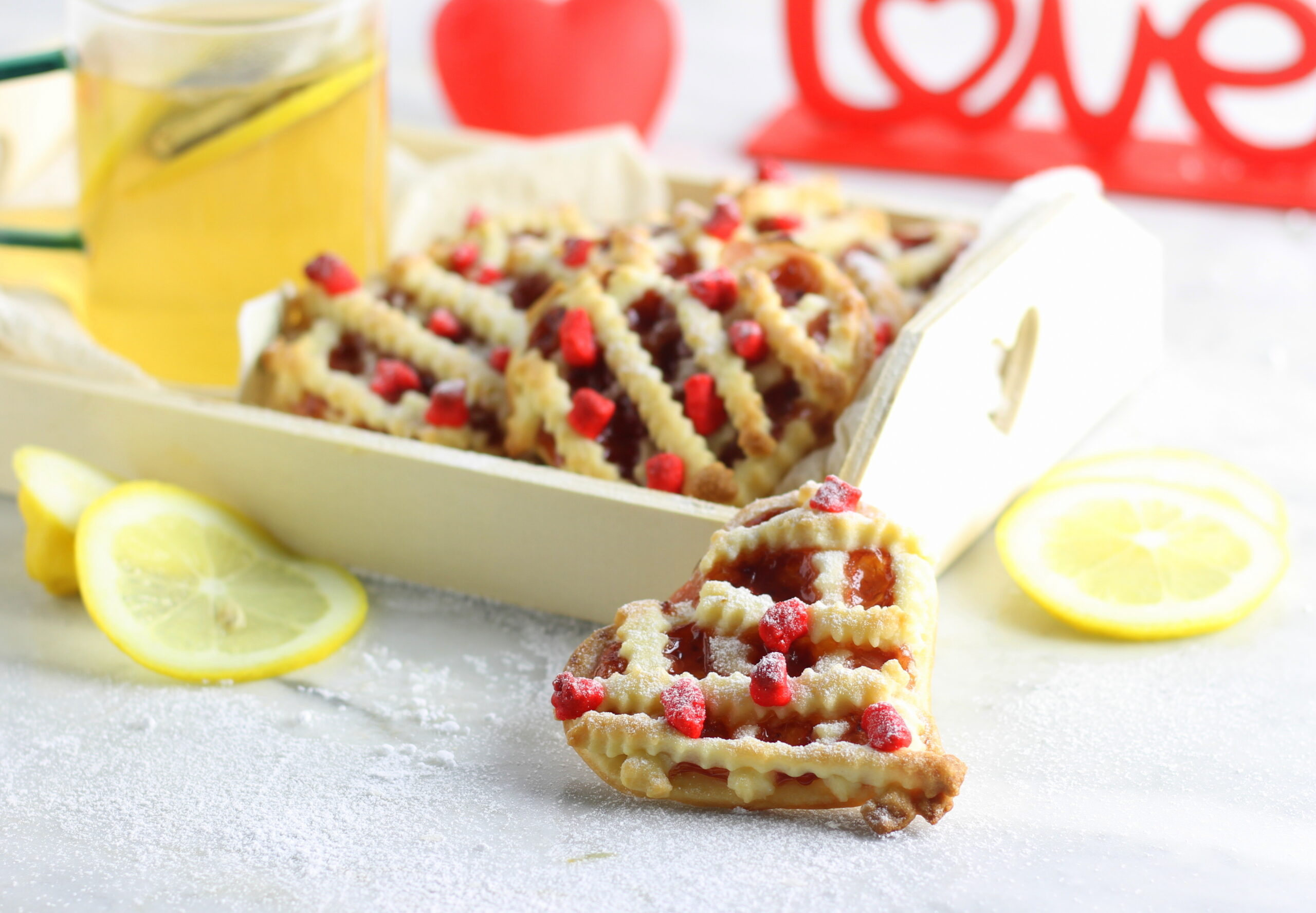 Petites tartes en forme de cœur