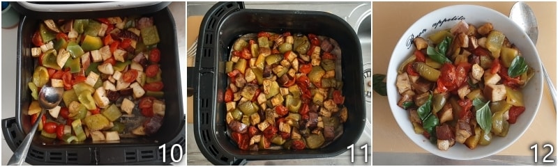 d. cuire les légumes d'été dans la friteuse à air
