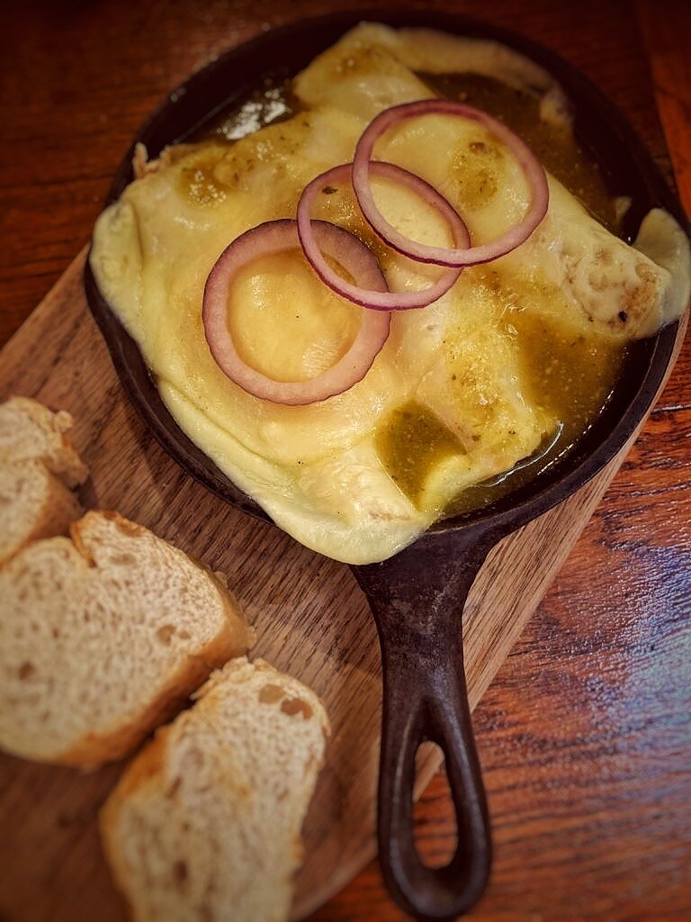 Enchiladas suizas (Mexique)