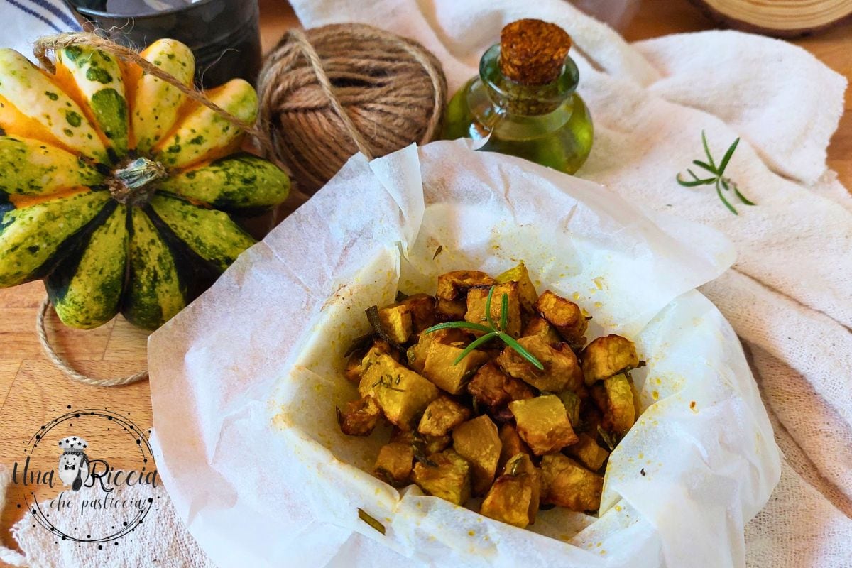 Dés de courge à la friteuse à air